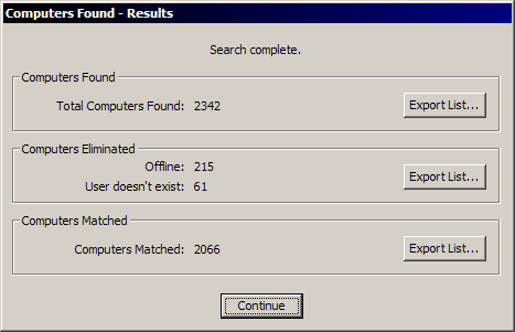 Export Dialog