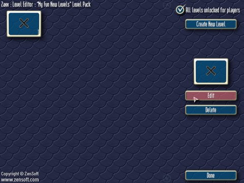 Editing an existing level