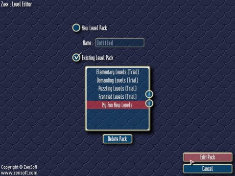 Editing an existing Level Pack